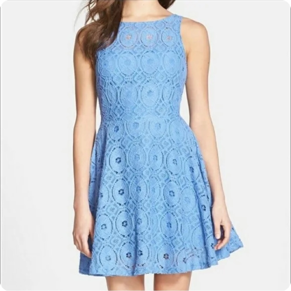 BB Dakota Blue Lace Dress